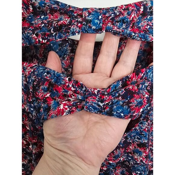 Johnny Martin Dress Multicolor Size M Multi Color Elastic Waist - Picture 2 of 5